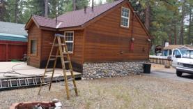 Bleaching wood siding by Woodard Painting